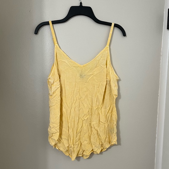 Torrid | Pale Yellow Tank Top, Ava Rayon Slub Cami - Picture 2 of 4